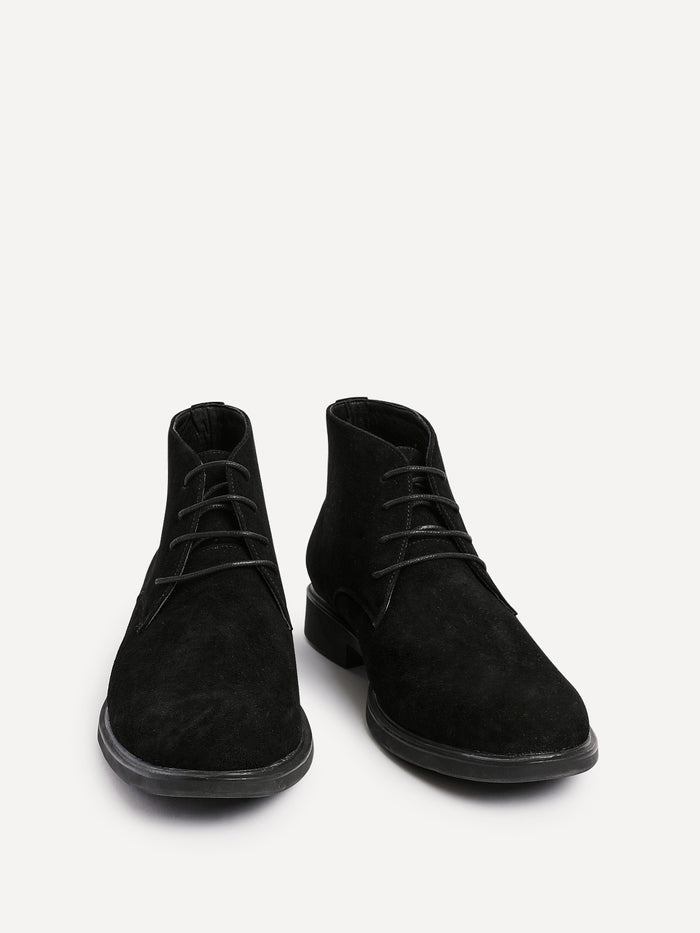 Francesco Mens Black Suede Chukka Boots