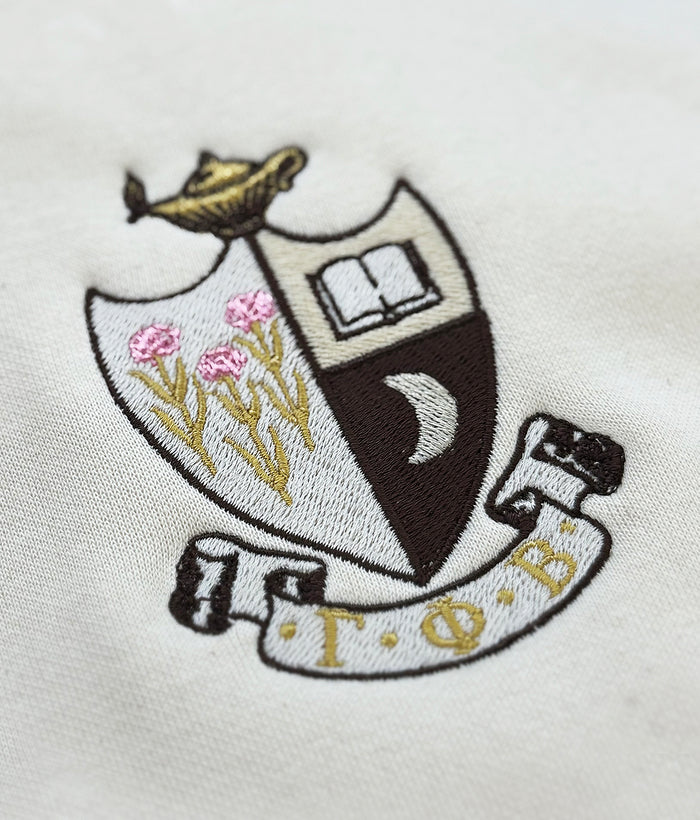 Gamma Phi Beta Crest Oversized Fleece Hoodie