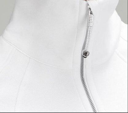 Gamma Phi Beta lululemon Scuba Oversized Funnel-Neck Half Zip - White