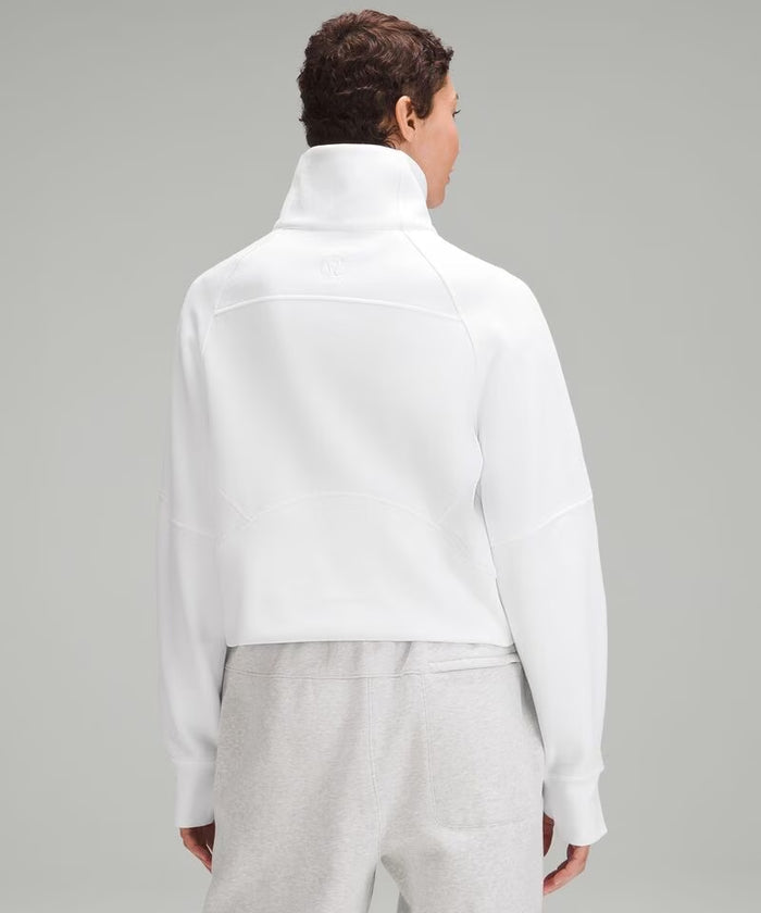 Gamma Phi Beta lululemon Scuba Oversized Funnel-Neck Half Zip - White