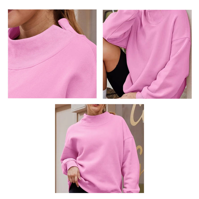 Gamma Phi Beta Mock Neck Sweatshirt - GPHI