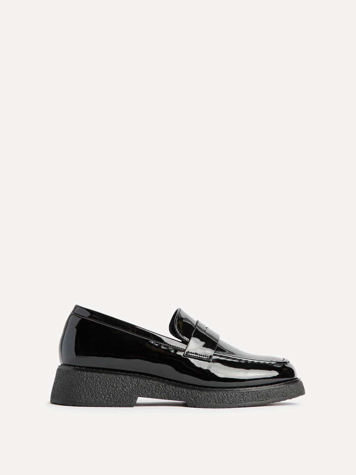 Hilton Black Patent Penny Loafer