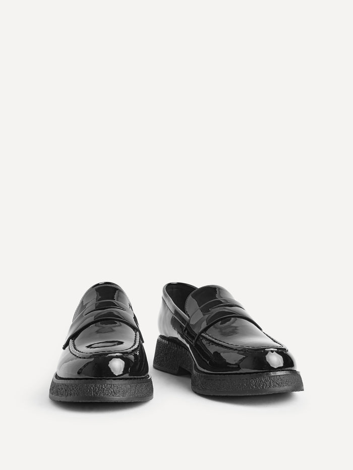 Hilton Black Patent Penny Loafer