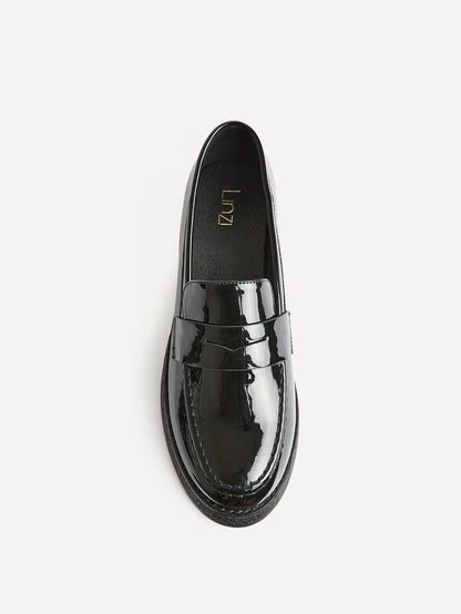 Hilton Black Patent Penny Loafer