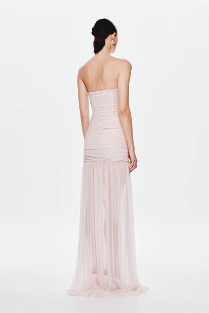 Misha Ember Wrapped Maxi Dress - Dusty Pink