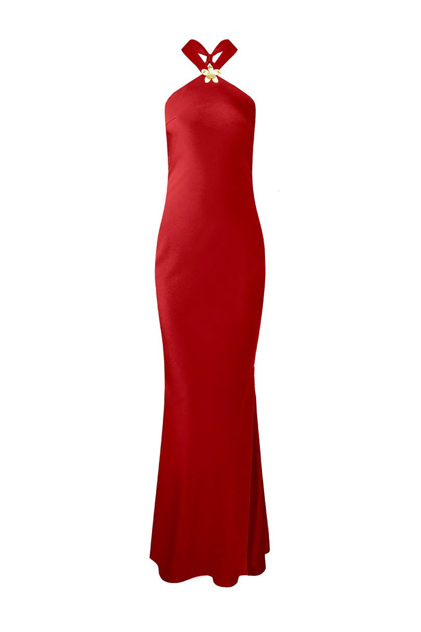 Chara Maxi Dress - Cherry