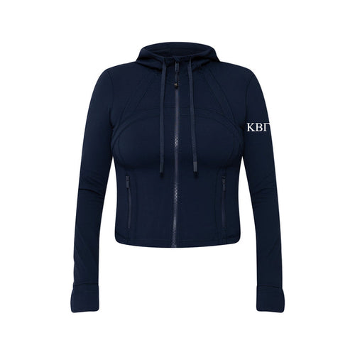 Kappa Beta Gamma lululemon Define Cropped Hooded Jacket Nulu - NAVY