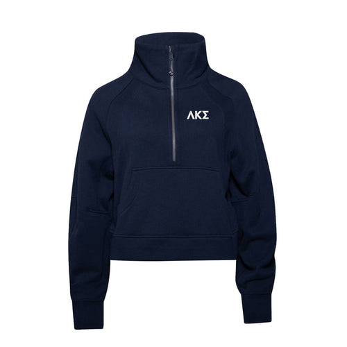 Lambda Kappa Sigma lululemon Scuba Oversized Funnel-Neck Half Zip - True Navy