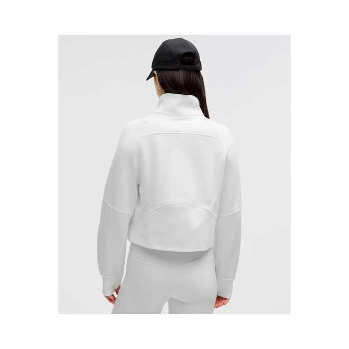 Lambda Kappa Sigma lululemon Scuba Oversized FUNNEL-Neck Half Zip - White