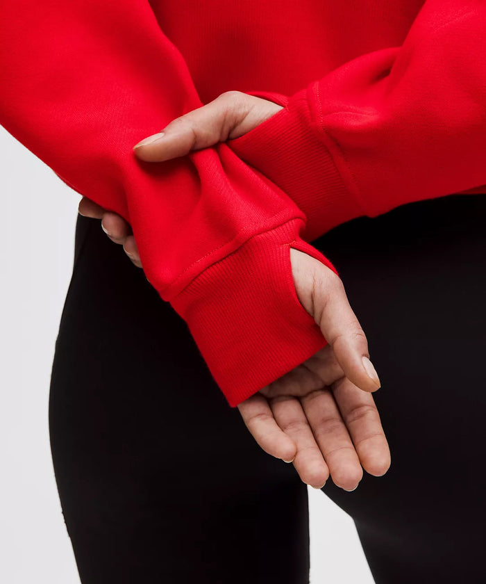 LIMITED EDITION Chi Omega lululemon Scuba Oversized Half-Zip Hoodie - True Red