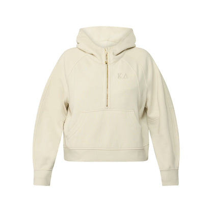 LIMITED EDITION Kappa Delta lululemon Scuba Oversized Half-Zip Hoodie - Ivory & Gold
