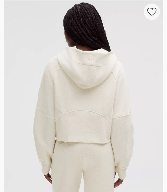 LIMITED EDITION lululemon Scuba Oversized Half-Zip Hoodie - Light Ivory / Gold