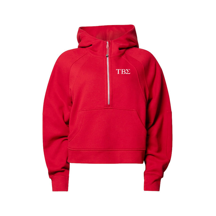 LIMITED EDITION Tau Beta Sigma lululemon Scuba Oversized Half-Zip Hoodie - True Red