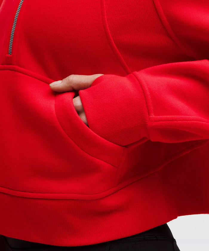 lululemon Scuba Oversized Half-Zip Hoodie - True Red
