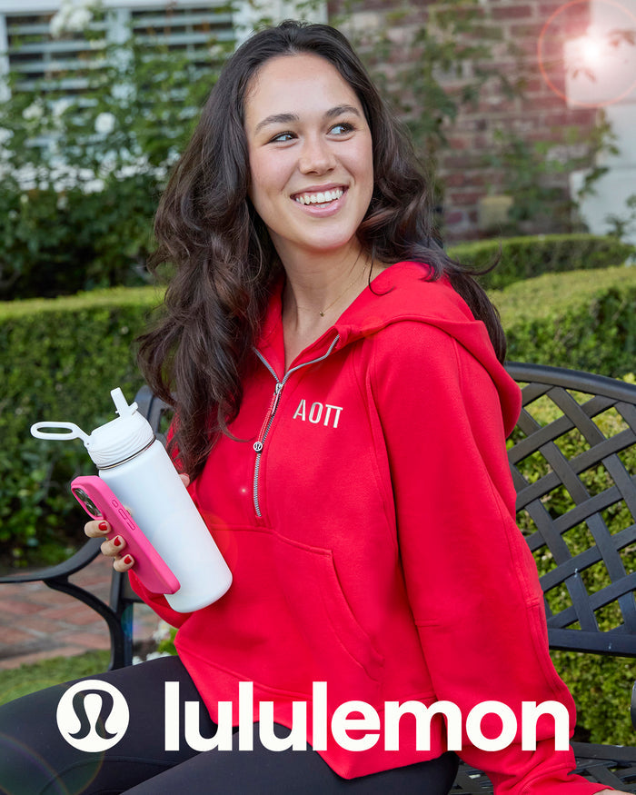 lululemon Scuba Oversized Half-Zip Hoodie - True Red