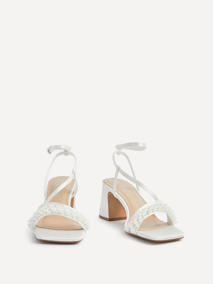 Maisie Bridal Satin Strappy Heels