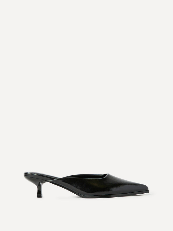 Marissa Black Mule Heels