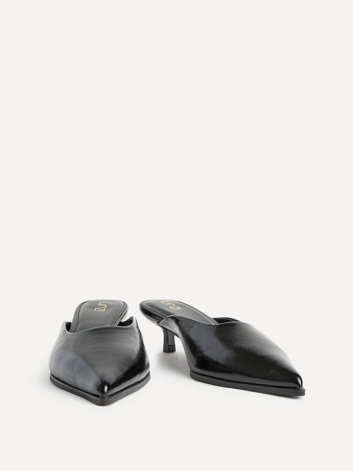 Marissa Black Mule Heels