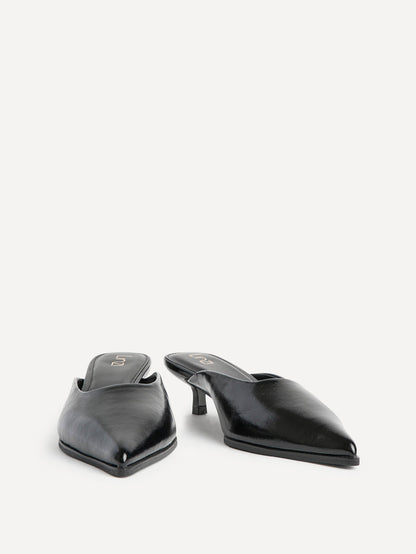 Marissa Black Mule Heels