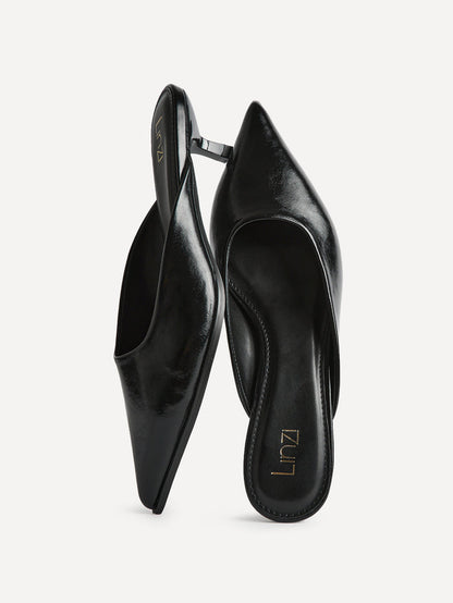 Marissa Black Mule Heels