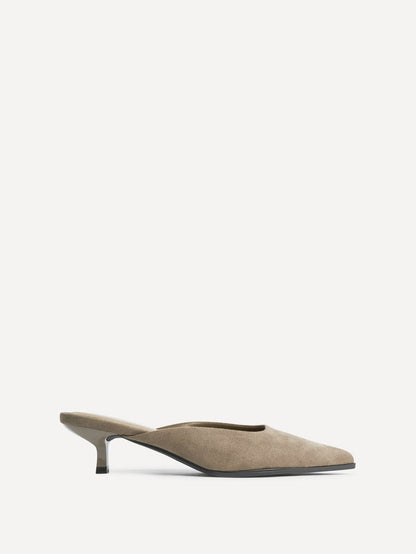Marissa Taupe Mule Heels