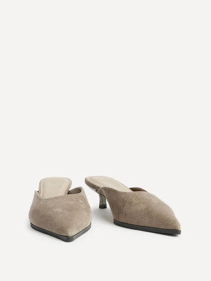 Marissa Taupe Mule Heels