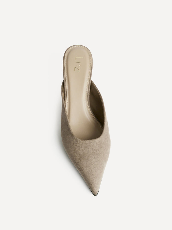 Marissa Taupe Mule Heels
