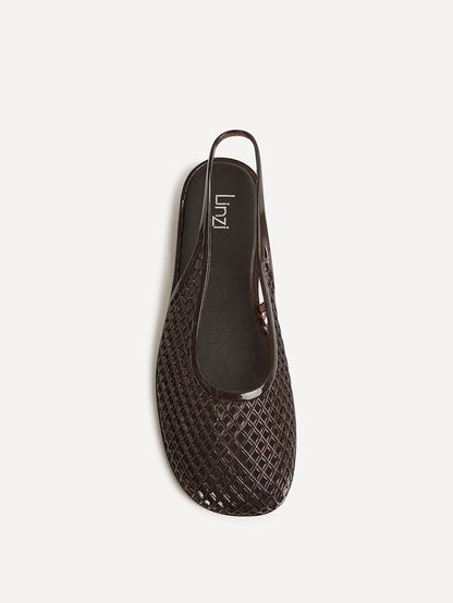 Oceana Brown Jelly Sling Back Sandals