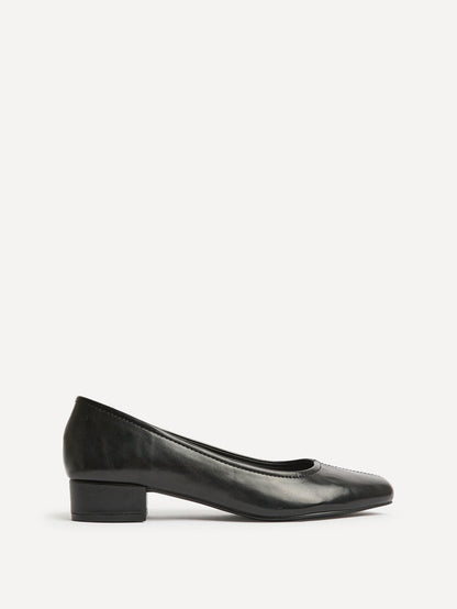 Origin Black Low Block Court Heels