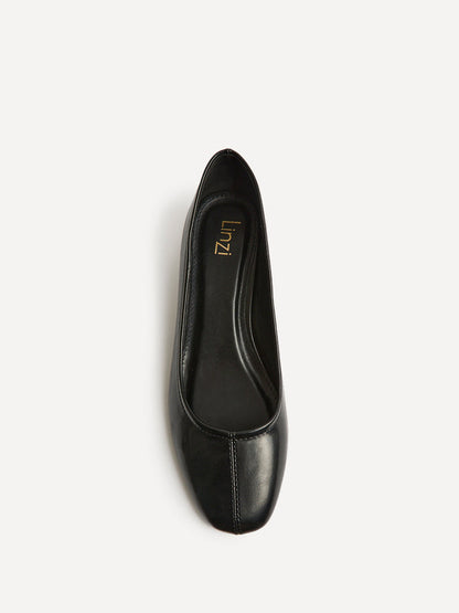Origin Black Low Block Court Heels