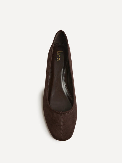 Origin Brown Low Block Court Heels