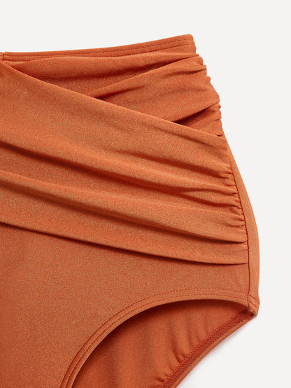 Palma Rust Bandeau High Waisted Bikini