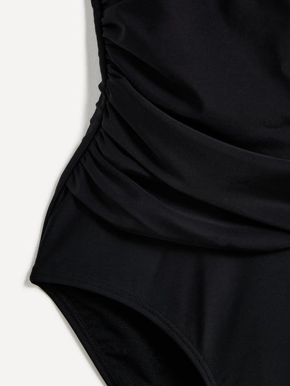 Paros Black Halterneck Swimsuit