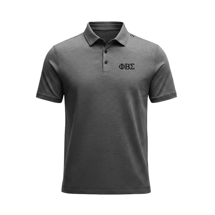 Phi Beta Sigma lululemon Evolution Short-Sleeve Polo - Heathered Black