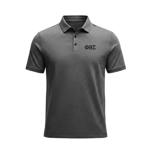 Phi Beta Sigma lululemon Evolution Short-Sleeve Polo - Heathered Black