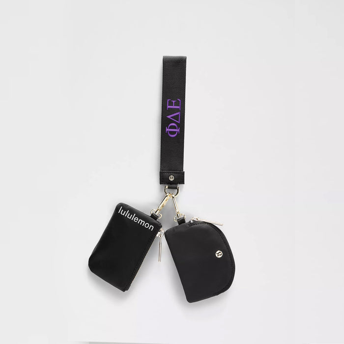 Phi Delta Epsilon lululemon Dual Pouch Wristlet