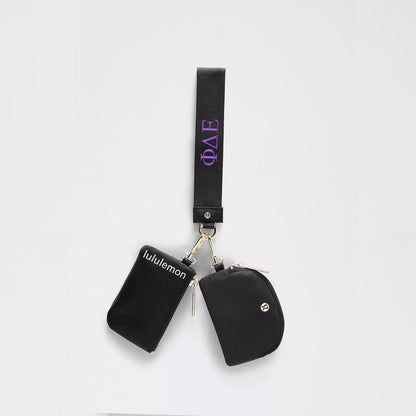 Phi Delta Epsilon lululemon Dual Pouch Wristlet
