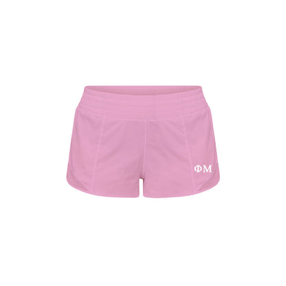 Phi Mu lululemon Hotty Hot High-Rise Lined Short 2.5" - Pink Frosting