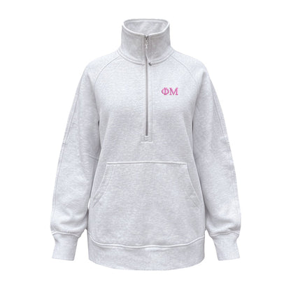 Phi Mu lululemon Scuba Oversized Funnel-Neck Half Zip Long
