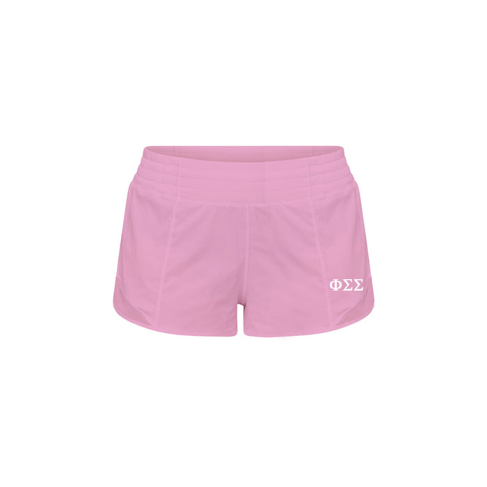 Phi Sigma Sigma lululemon Hotty Hot High-Rise Lined Short 2.5" - Pink Frosting
