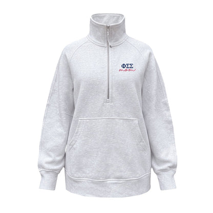 Phi Sigma Sigma MOM lululemon Scuba Oversized Funnel-Neck Half Zip Long