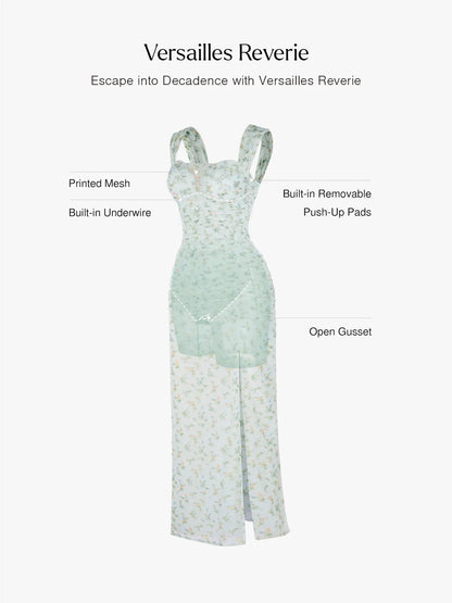Off-The-Shoulder Sculpting Floral Print Maxi Dress
