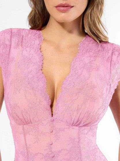 Shapewear Lace Fantasy Mini & Maxi Sculpting Dress Set