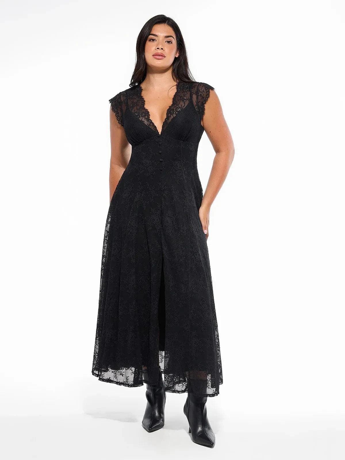 Shapewear Lace Fantasy Mini & Maxi Sculpting Dress Set