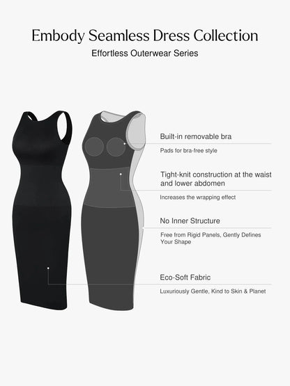 Shapewear Seamless Sleeveless Slimming Dress Set