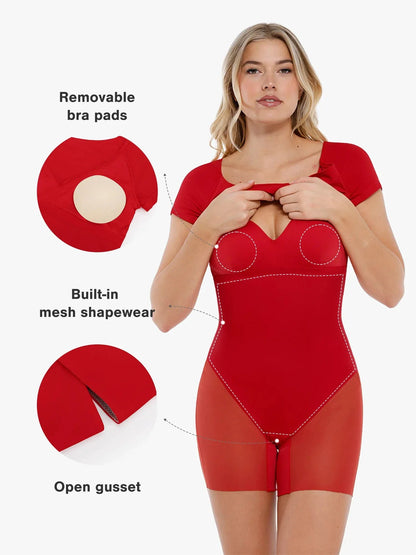 Shapewear Short Sleeve Perfect Form Sheath Dress