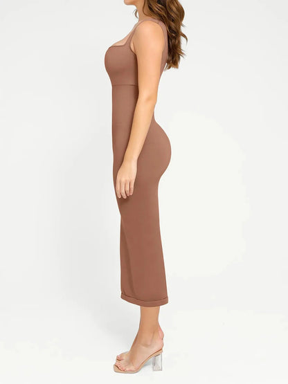 Shapewear Sleeveless Square Neck Slimming Seamless Dress