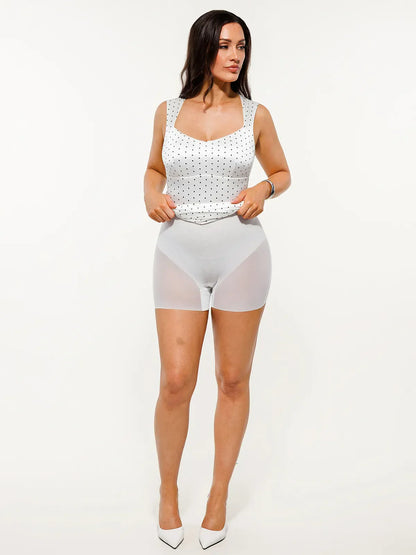 Shapewear Sweetheart Neckline Fit & Flare Mini Dress
