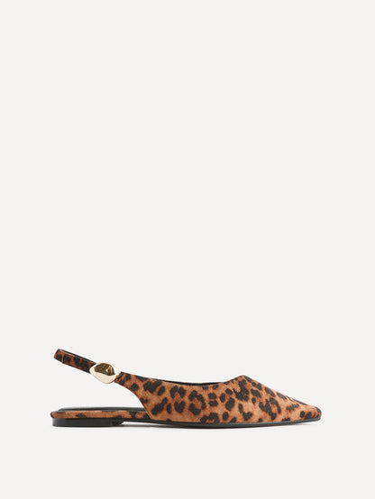 Profile Leopard Print Ballet Flats