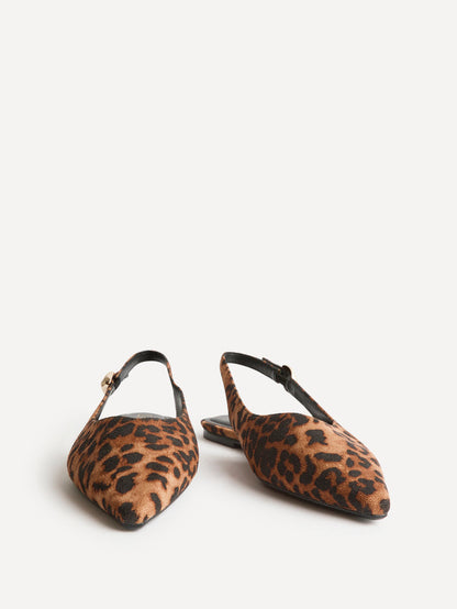 Profile Leopard Print Ballet Flats